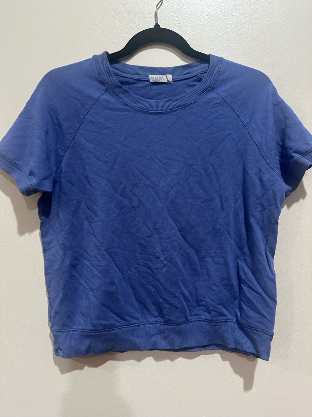 Barefoot Dreams Blue Short Sleeve Pullover Top
